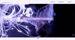 Desktop Screenshot of marybendetfoundation.com